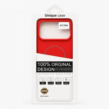 silicon case red 17 pro max