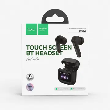 wireless earphone-touch screen bt headset-black