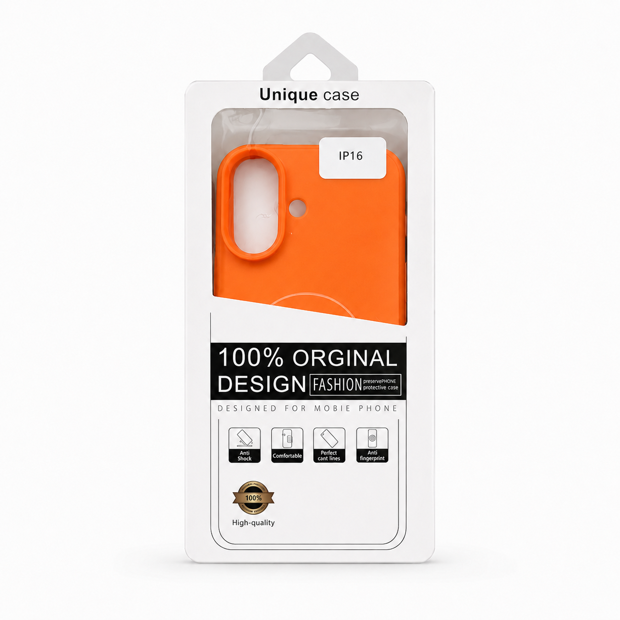 silicon case orange 16