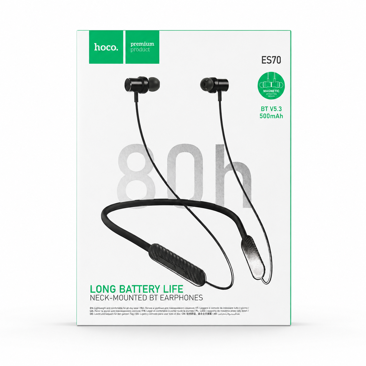 neck mounted earphones