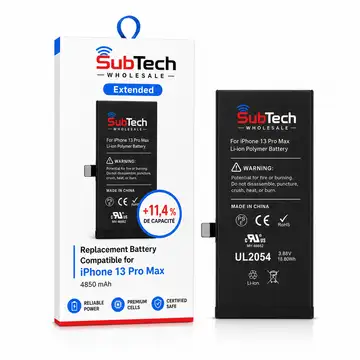 SubTech Extended Battery for iPhone 13 Pro Max – 4850 mAh (+11.4%)