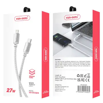 Ven-Dens USB-C to Lightning 27W 1M