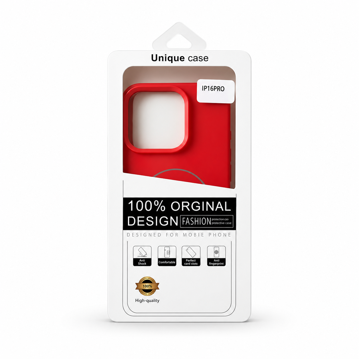 silicon case red 16 pro