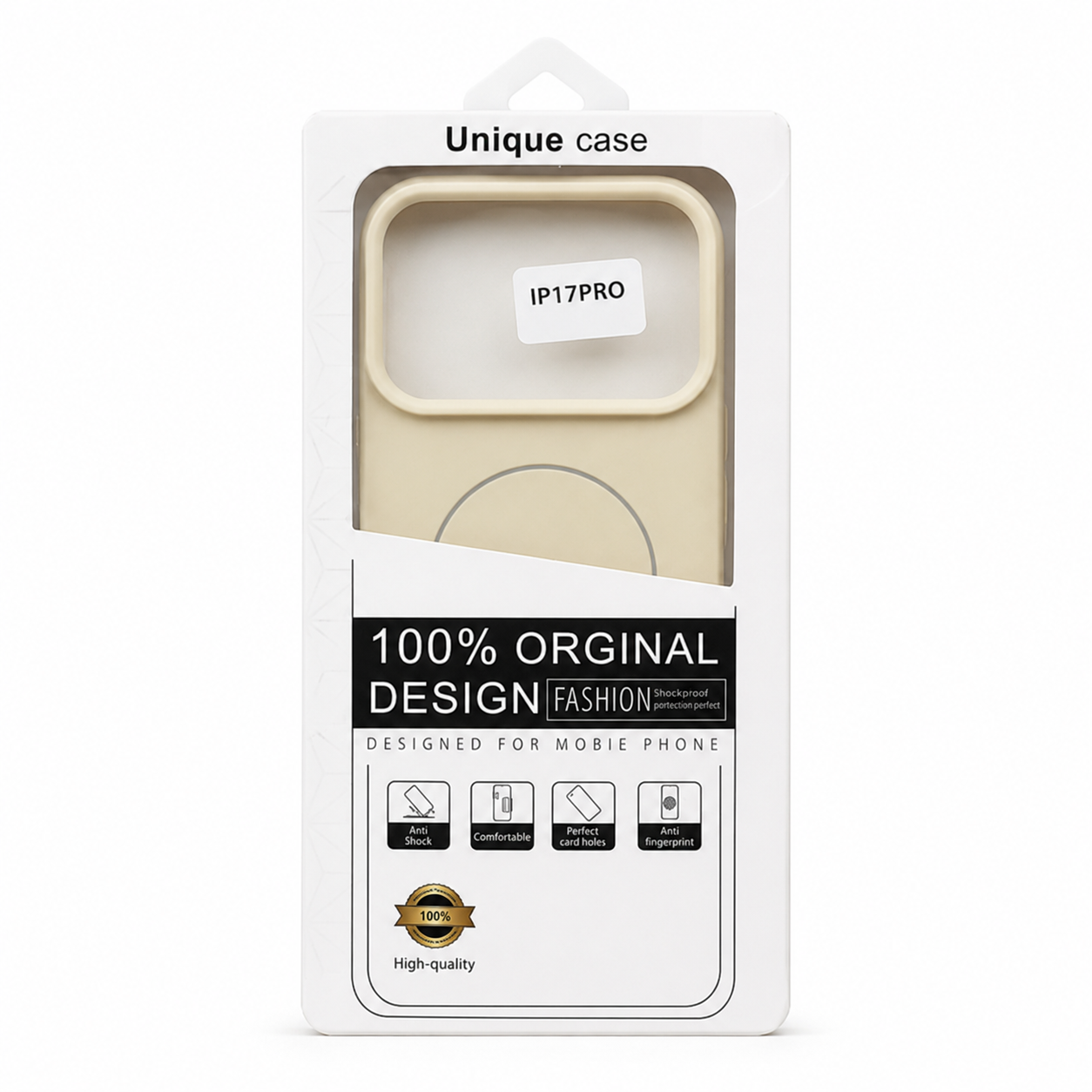 silicon case beige 17 pro