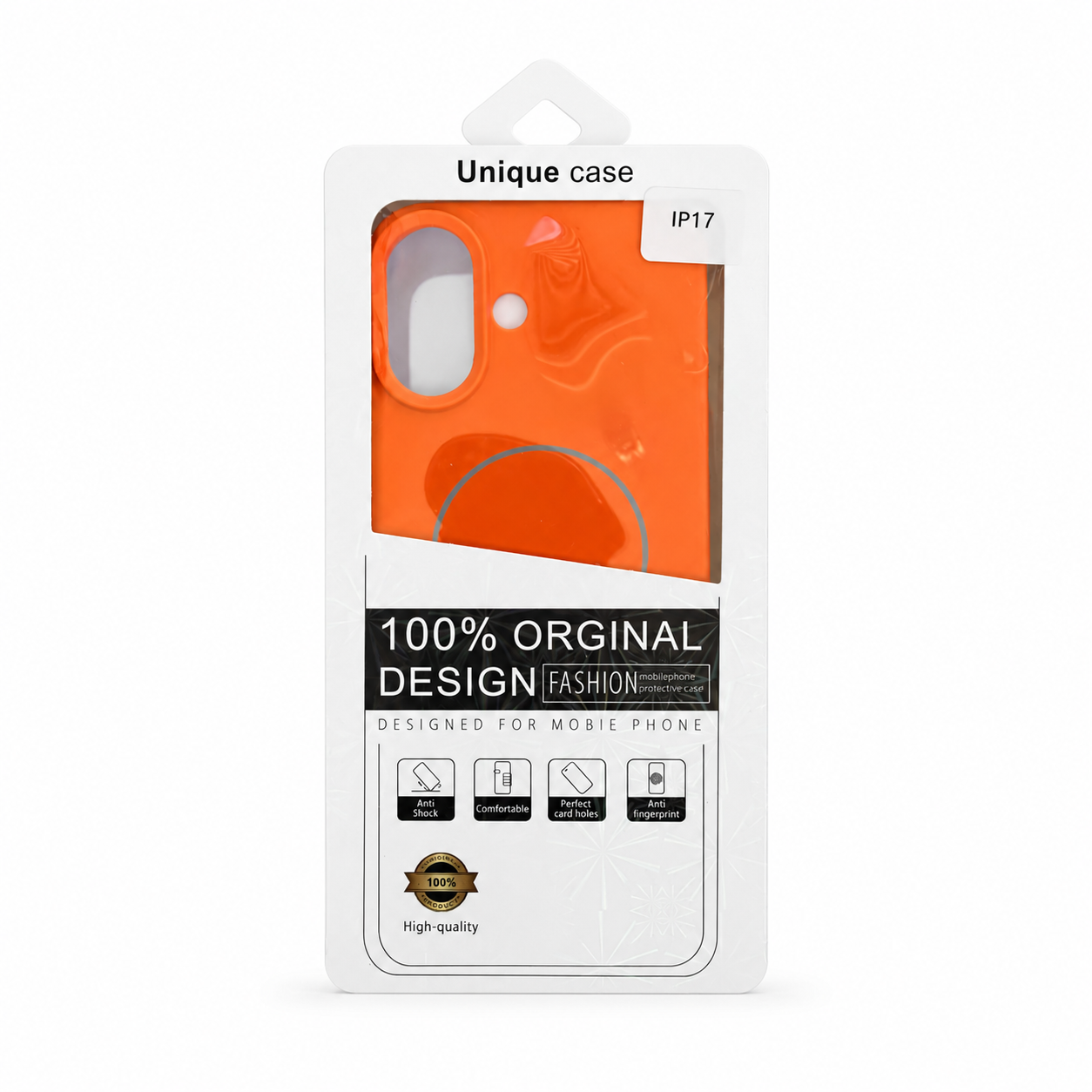 silicon case orange 17