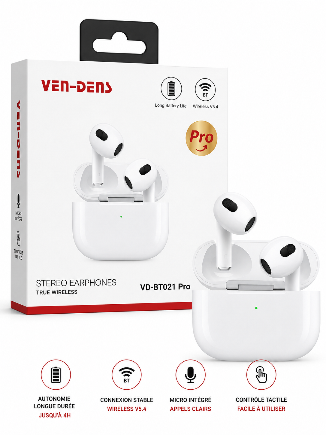 Ven-Dens Earphones VD-BT021 Pro