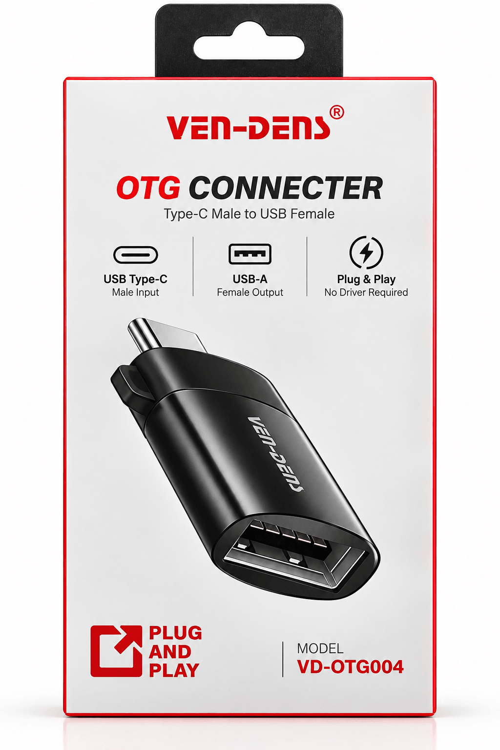 VEN-DENS VD-ADP021 4-in-1 USB-C Multifunction Hub Adapter – 4K HDMI, Dual USB & PD 100W