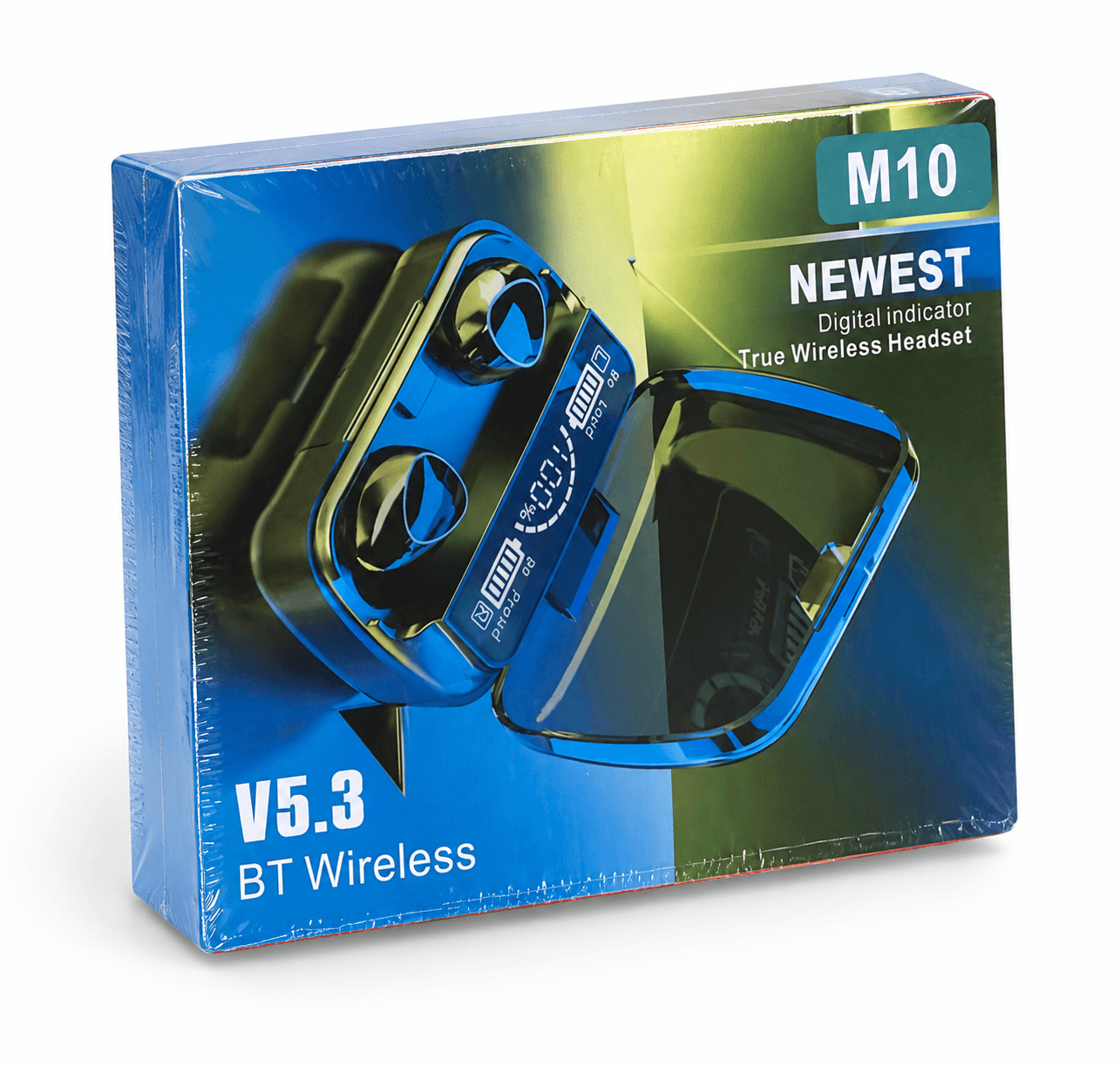 M10 V5.3 True Wireless Bluetooth Earbuds With Digital Display