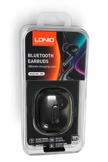 LDNIO T02 Bluetooth Wireless Earbuds With 300mAh Charging Case