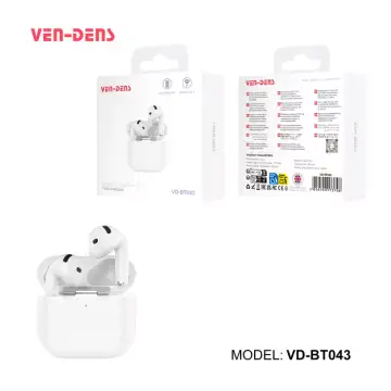 VEN-DENS Wireless Earphones – White (VD-BT043)