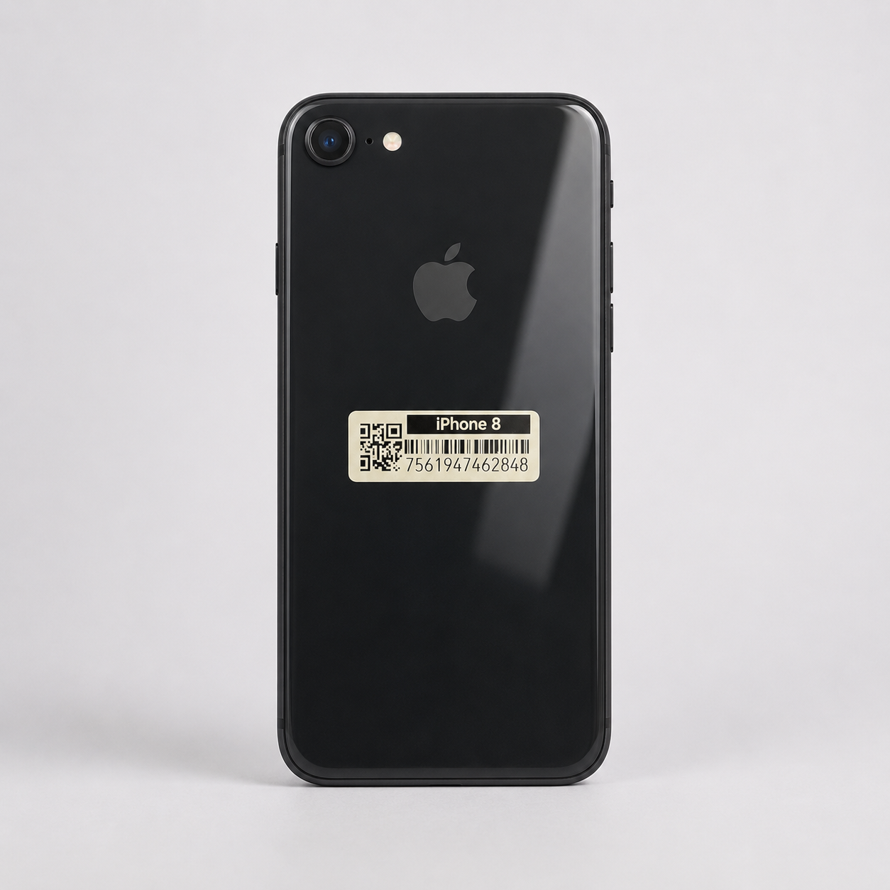 back glass-ip 8- black